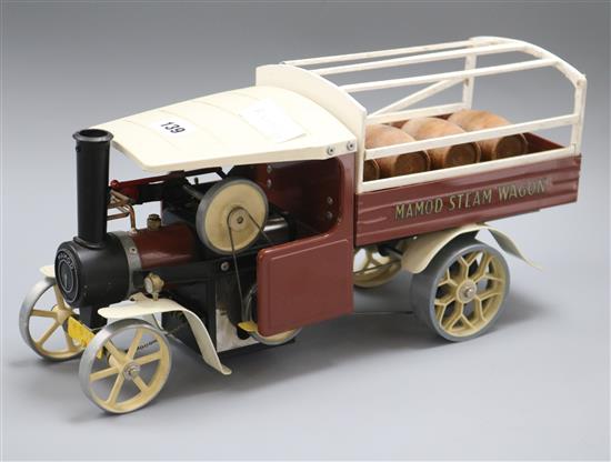 A Mamod steam wagon length 41cm
